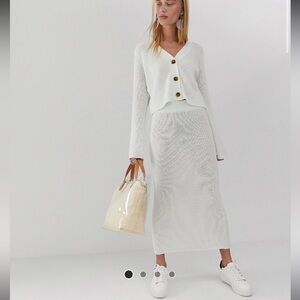 ASOS design midi skirt in eco yarn